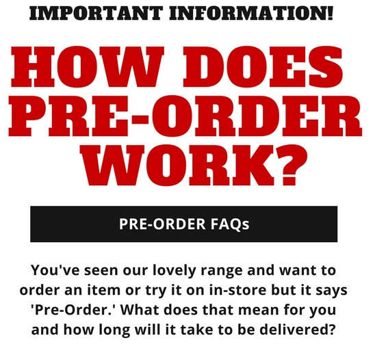 Pre-Order FAQs