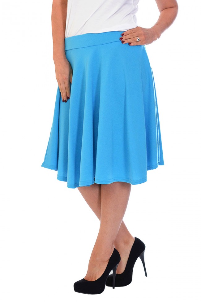 PRE ORDER: Pretty Pleated A-Line Skirt - Turquoise | WRAP Plus Size ...